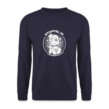 Anime Manga Anime Birthday Girl - Unisex Sweatshirt - navy - Front - Alina (178cm) & Michal (187cm)