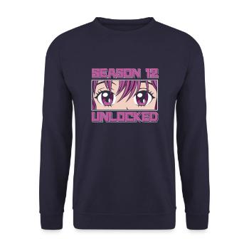 Anime Manga Anime Birthday Girl - Unisex Sweatshirt - navy - Front - Alina (178cm) & Michal (187cm)
