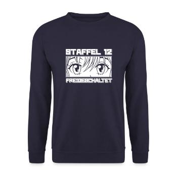 Anime Manga Anime Birthday Girl - Unisex Sweatshirt - navy - Front - Alina (178cm) & Michal (187cm)