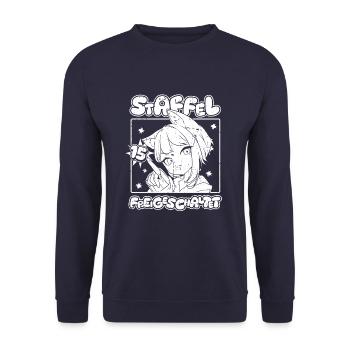 Anime Manga Anime Birthday Girl - Unisex Sweatshirt - navy - Front - Alina (178cm) & Michal (187cm)