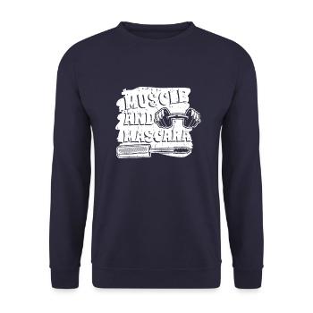 Haltérophilie Haltérophiles Femmes fortes - Sweat-shirt Unisexe - marine - Devant - Alina (178cm) & Michal (187cm)
