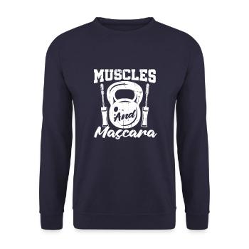 Haltérophilie Haltérophiles Femmes Power - Sweat-shirt Unisexe - marine - Devant - Alina (178cm) & Michal (187cm)