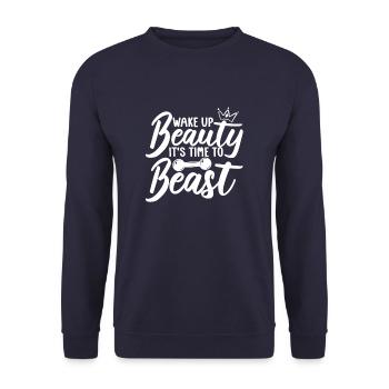 Haltérophilie Haltérophile - Sweat-shirt Unisexe - marine - Devant - Alina (178cm) & Michal (187cm)