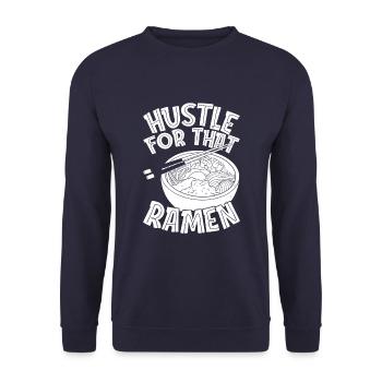 Bol de Ramen Manga Anime - Sweat-shirt Unisexe - marine - Devant - Alina (178cm) & Michal (187cm)