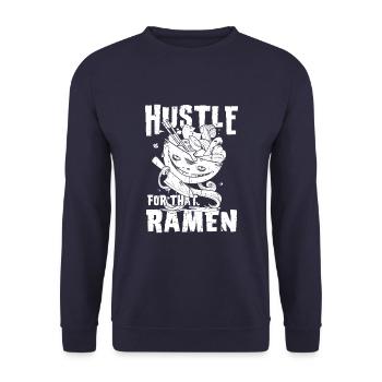 Bol de Ramen Manga Anime - Sweat-shirt Unisexe - marine - Devant - Alina (178cm) & Michal (187cm)