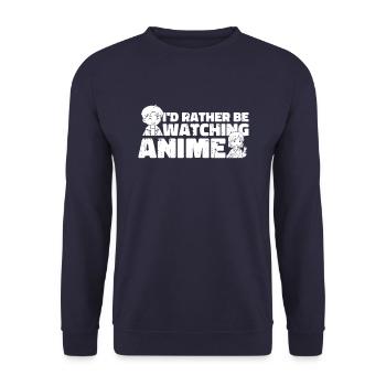 Anime Manga - Unisex Sweatshirt - navy - Front - Alina (178cm) & Michal (187cm)
