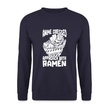 Bol de Ramen Manga Anime - Sweat-shirt Unisexe - marine - Devant - Alina (178cm) & Michal (187cm)