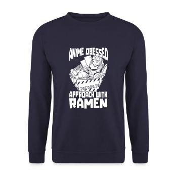 Bol de Ramen Manga Anime - Sweat-shirt Unisexe - marine - Devant - Alina (178cm) & Michal (187cm)