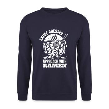 Bol de Ramen Manga Anime - Sweat-shirt Unisexe - marine - Devant - Alina (178cm) & Michal (187cm)