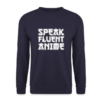 Anime Manga - Unisex Sweatshirt - navy - Front - Alina (178cm) & Michal (187cm)