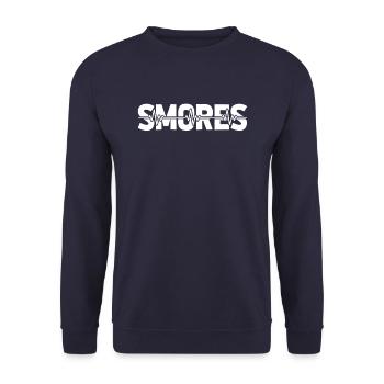 Smores S'mores Ekg Heartbeat - Unisex Pullover - Navy - Vorne - Alina (178cm) & Michal (187cm)