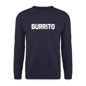 Burrito Ekg Heartbeat - Sweat-shirt Unisexe - marine - Devant - Alina (178cm) & Michal (187cm)