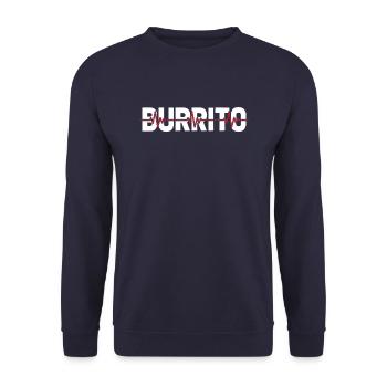 Burrito Ekg Heartbeat - Sweat-shirt Unisexe - marine - Devant - Alina (178cm) & Michal (187cm)