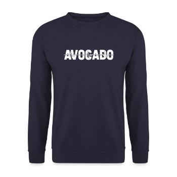 Avocado Ekg Heartbeat - Unisex Sweatshirt - navy - Front - Alina (178cm) & Michal (187cm)
