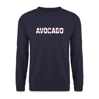 Avocado Ekg Heartbeat - Unisex Sweatshirt - navy - Front - Alina (178cm) & Michal (187cm)
