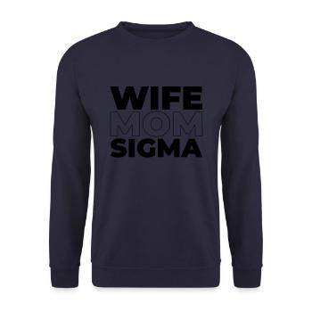 Sorority Soroitas Sigma Mama - Unisex Sweatshirt - navy - Front - Alina (178cm) & Michal (187cm)