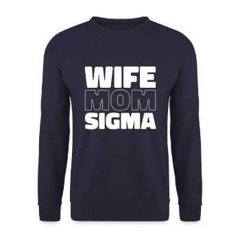 Sorority Soroitas Sigma Mama - Unisex Sweatshirt - navy - Front - Alina (178cm) & Michal (187cm)