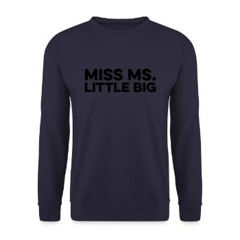 Schwesternschaft Soroitas Große Schwester - Unisex Pullover - Navy - Vorne - Alina (178cm) & Michal (187cm)