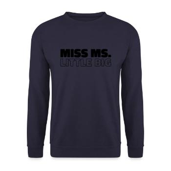 Sorority Soroitas Little Sister - Unisex Sweatshirt - navy - Front - Alina (178cm) & Michal (187cm)