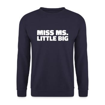 Schwesternschaft Soroitas Kleine Schwester - Unisex Pullover - Navy - Vorne - Alina (178cm) & Michal (187cm)