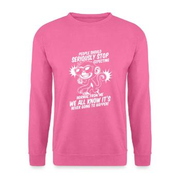 Affe - Unisex Pullover - Pink - Vorne