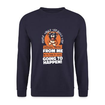 Épagneul breton - Sweat-shirt Unisexe - marine - Devant - Alina (178cm) & Michal (187cm)