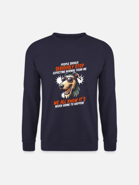 Irish wolfhound - Unisex Sweatshirt - navy