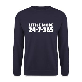 Schwesternschaft Soroitas Kleine Schwester Modus - Unisex Pullover - Navy - Vorne - Alina (178cm) & Michal (187cm)