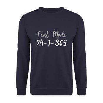 Mode de connexion Sorority Soroitas - Sweat-shirt Unisexe - marine - Devant - Alina (178cm) & Michal (187cm)