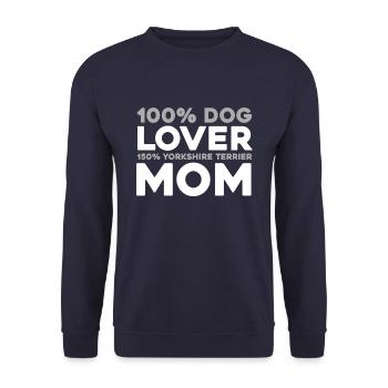 Yorkshire Terrier - Unisex Sweatshirt - navy - Front - Alina (178cm) & Michal (187cm)