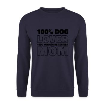 Yorkshire Terrier - Unisex Sweatshirt - navy - Front - Alina (178cm) & Michal (187cm)