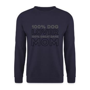 Deutsche Dogge - Unisex Pullover - Navy - Vorne - Alina (178cm) & Michal (187cm)
