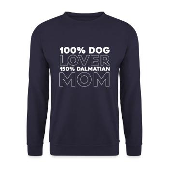 Dalmate - Sweat-shirt Unisexe - marine - Devant - Alina (178cm) & Michal (187cm)