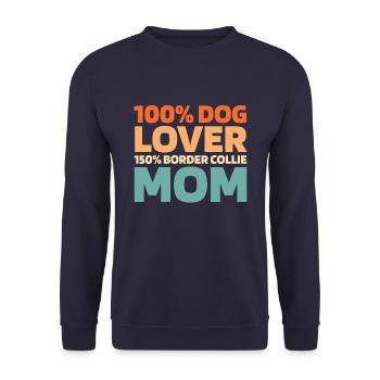 Border Collie - Sweat-shirt Unisexe - marine - Devant - Alina (178cm) & Michal (187cm)