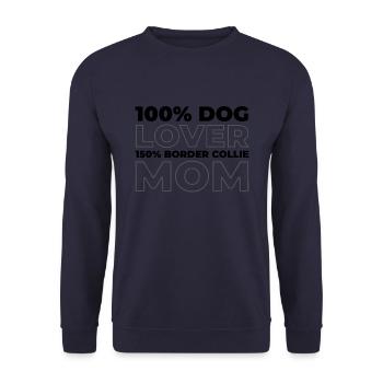Border Collie - Sweat-shirt Unisexe - marine - Devant - Alina (178cm) & Michal (187cm)