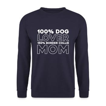 Border Collie - Sweat-shirt Unisexe - marine - Devant - Alina (178cm) & Michal (187cm)