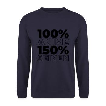 Anime Manga - Unisex Sweatshirt - navy - Front - Alina (178cm) & Michal (187cm)