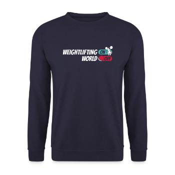 Haltérophilie Haltérophile - Sweat-shirt Unisexe - marine - Devant - Alina (178cm) & Michal (187cm)