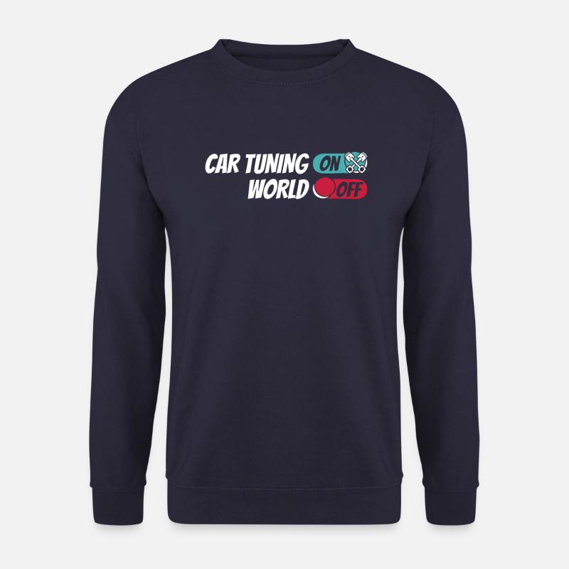 Schrauber Tuning Tuner Car Tuning On World Off - Unisex Pullover - Navy