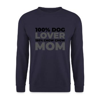 Chow Chow - Unisex Pullover - Navy - Vorne - Alina (178cm) & Michal (187cm)