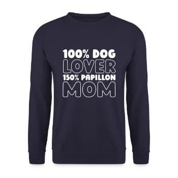 Papillon - Unisex Pullover - Navy - Vorne - Alina (178cm) & Michal (187cm)