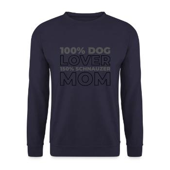 Schnauzer - Unisex Pullover - Navy - Vorne - Alina (178cm) & Michal (187cm)