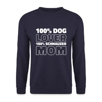 Schnauzer - Unisex Pullover - Navy - Vorne - Alina (178cm) & Michal (187cm)