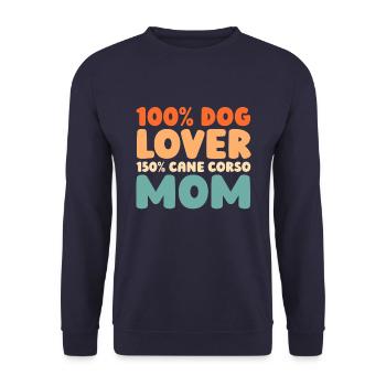 Cane Corso - Unisex Sweatshirt - navy - Front - Alina (178cm) & Michal (187cm)