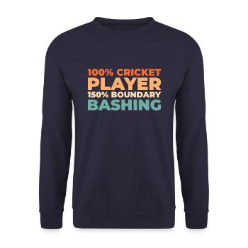 Cricket - Unisex Sweatshirt - navy - Front - Alina (178cm) & Michal (187cm)