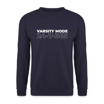 Sorority Soroitas Uni Modus - Unisex Sweatshirt - navy - Front - Alina (178cm) & Michal (187cm)