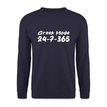 Sorority Soroitas Greek Mode - Unisex Sweatshirt - navy - Front - Alina (178cm) & Michal (187cm)