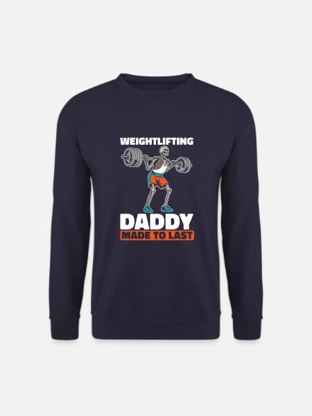 Weightlifting Weightlifting Skeleton - Unisex Sweatshirt - navy