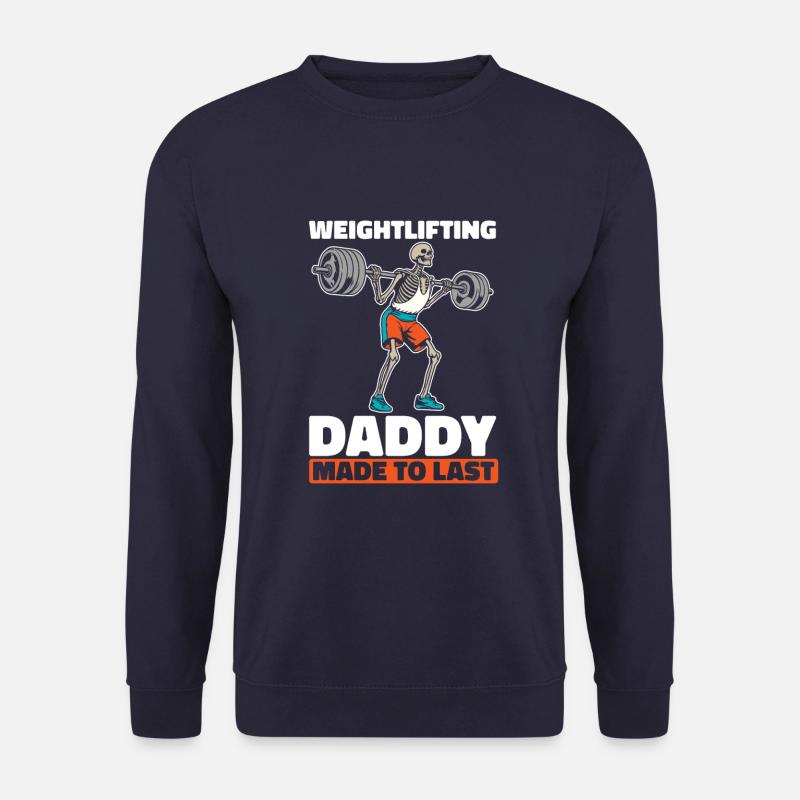 Weightlifting Weightlifting Skeleton - Unisex Sweatshirt - navy