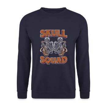 Saxophone Saxophone - Sweat-shirt Unisexe - marine - Devant - Alina (178cm) & Michal (187cm)